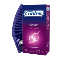 Презервативы Contex Classic классические с гелем-смазкой, 12шт