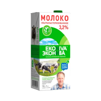 Молоко Эконива 3.2%, ультрапастеризованное, 1л