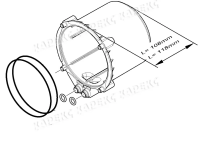 Крышка кожуха мотора в сборе Karcher, 9.001-918