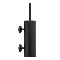 Ершик туалетный Merida Optimum GIC345, матовый черный, с крышкой с 2мя креплениями
