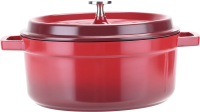 Кастрюля Red с крышкой 4.26л, 24см