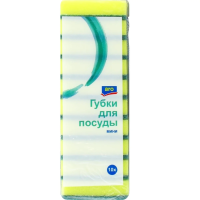Губка Aro для мытья посуды 5 х 8см, 10шт