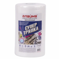 Салфетка рулонная Laima Супер Тряпка 23х25см, вискоза
