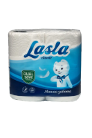 Туалетная бумага Lasla Классик 2 слоя, 4 рулона, 15 м, белая