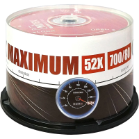 Диск CD-R Mirex Maximum 700Mb, 52x, Cake, UL120052A8B, 50шт/уп