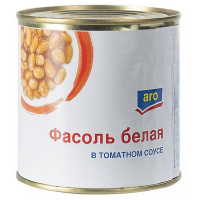 aro Фасоль белая в томатном соусе, 425г