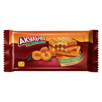 Вафли Акульчев Венские с абрикосом, 100г