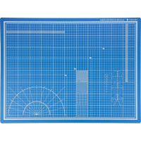 Коврик для резки TOPFORT 5ти-слойный А2 (60х45см),2х-сторонний,синий