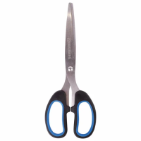 Ножницы Brauberg Classic+ 18.5см, черно-синие