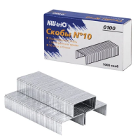 Скобы для степлера Kw-Trio №10, оцинкованные, 1000 шт, 0100