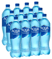 Вода Aqua Minerale питьевая газированная, 1л x 12 шт