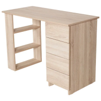Стол прямой Brabix Scandi CD-016 дуб сонома, 1100х500х750мм, 4 ящика