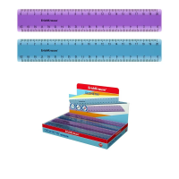 Линейка пластиковая ErichKrause Standard, 20см, ассорти