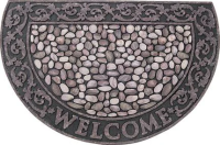Коврик придверный Attribute Welcome камешки, 89 х 56см