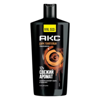 Гель для душа 610 мл, AXE 'Dark temptation' (Черный шоколад), защита от запаха пота