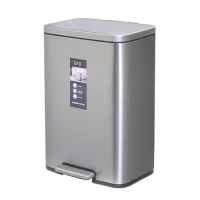 Мусорное ведро с педалью Eko 50л, металлик, EK9361 MMT-50L