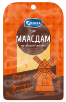 Сыр Viola Маасдам полутвердый нарезка 45%, 120г
