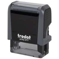 Штамп стандартных слов Trodat Printy КОПИЯ ВЕРНА подпись, 38х14мм, серый, 4911