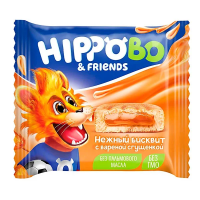 Бисквит Hippo bo & friends с вареной сгущенкой, 32г, 12 шт/уп