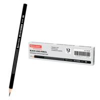 Карандаш чернографитный Brauberg Black&White НВ, заточенный