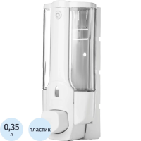 Дозатор для жидкого мыла 350мл Выбор есть пластик белый M-1628