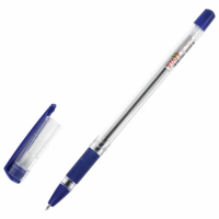 Шариковая ручка Staff Basic OBP-11 синяя, 0.5мм, прозрачный корпус