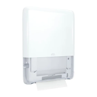 Диспенсер для полотенец листовых Tellus (tork) PeakServe H5, 552550, мини, белый
