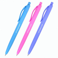Шариковая ручка автоматическая Brauberg Fruity Pastel синяя, 0.35мм, корпус ассорти