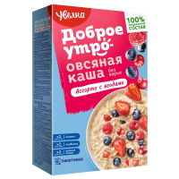 Каша овсяная Увелка ассорти с ягодами (40г x 6шт), 240г