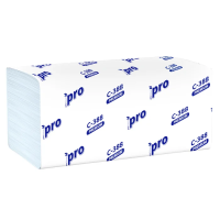Бумажные полотенца Protissue Premium H3, 3 слоя, V-сложение, 180лист, белые, С388