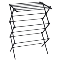 Сушилка напольная МИНИ для белья раскладная, 6 уровней, 10 метров, LAIMA HOME LADDER BLACK, 700473