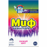 Стиральный порошок Миф Свежий цвет, 375г, для ручной стирки
