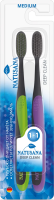 Зубная щетка Natusana Deep Clean средняя, 1+1шт