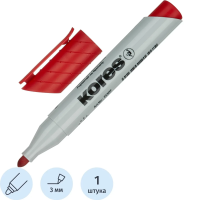 Маркер для флипчарта Kores XF1 красный, 3мм, круглый наконечник