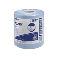Протирочные салфетки Kimberly-Clark WypAll L10 для легких загрязнений, с центральной вытяжкой, 525 листов, 38х18,5см, синие, 7493