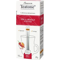Чай Teatone Пряный апельсин, черный, 15 стиков