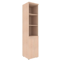 Шкаф-колонка высокий Skyland Xten XHC 42.5, правый, бук тиара, 432х432х1955мм, с глухой малой дверью, с топом