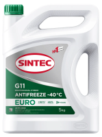 Антифриз Sintec Euro G11 готовый -40°C зеленый, 5кг