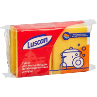 Губка Luscan поролоновая, 90х70х38мм, 2шт/уп