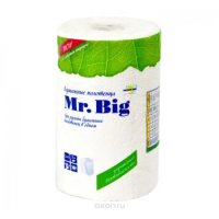 Бумажные полотенца Мягкий Знак Mr.big 2 слоя, 1 рулон, 32.5м, белые