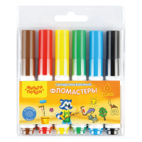 Фломастеры Мульти-Пульти 'Приключения Енота', 06цв., утолщенные, суперсмываемые, блистер