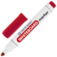 Маркер для досок Centropen Dry-Wipe красный, круглый наконечник, 2.5 мм