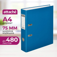 Папка-регистратор А4 Attache Экономи синяя, 75мм