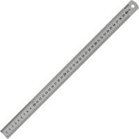 Линейка Attache 40см, металлическая, TZ 390