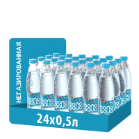 Вода BonaAqua питьевая негазированная, 500мл x 24 шт