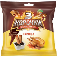 Сухарики Три Корочки ржаные Курица-сосус терияки, с соусом, 60г