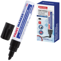 Маркер-краска Brauberg Professional Plus Jumbo черный, 8мм, скошенный наконечник