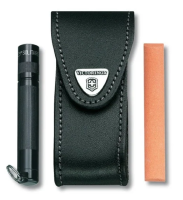 Чехол Victorinox Velkro д/ножей 91мм, кожа с застежкой, блистер, черный