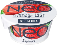 Йогурт греческий Neo клубника 1.7%, 125г