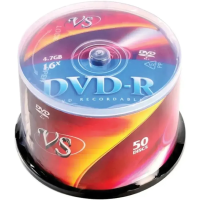 Диск DVD-R Vs 4.7Gb, 16x, Cake Box, 50шт/уп